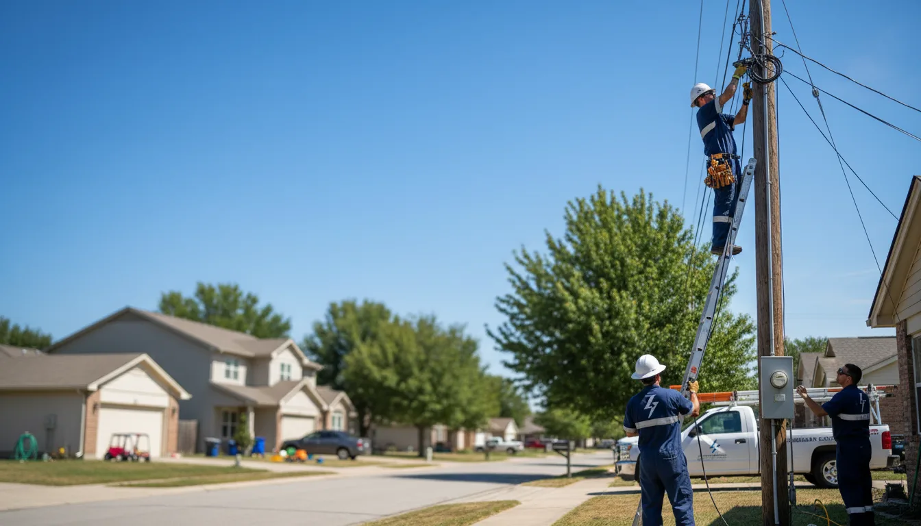 Residential electrician providing installation services in Shiocton, WI